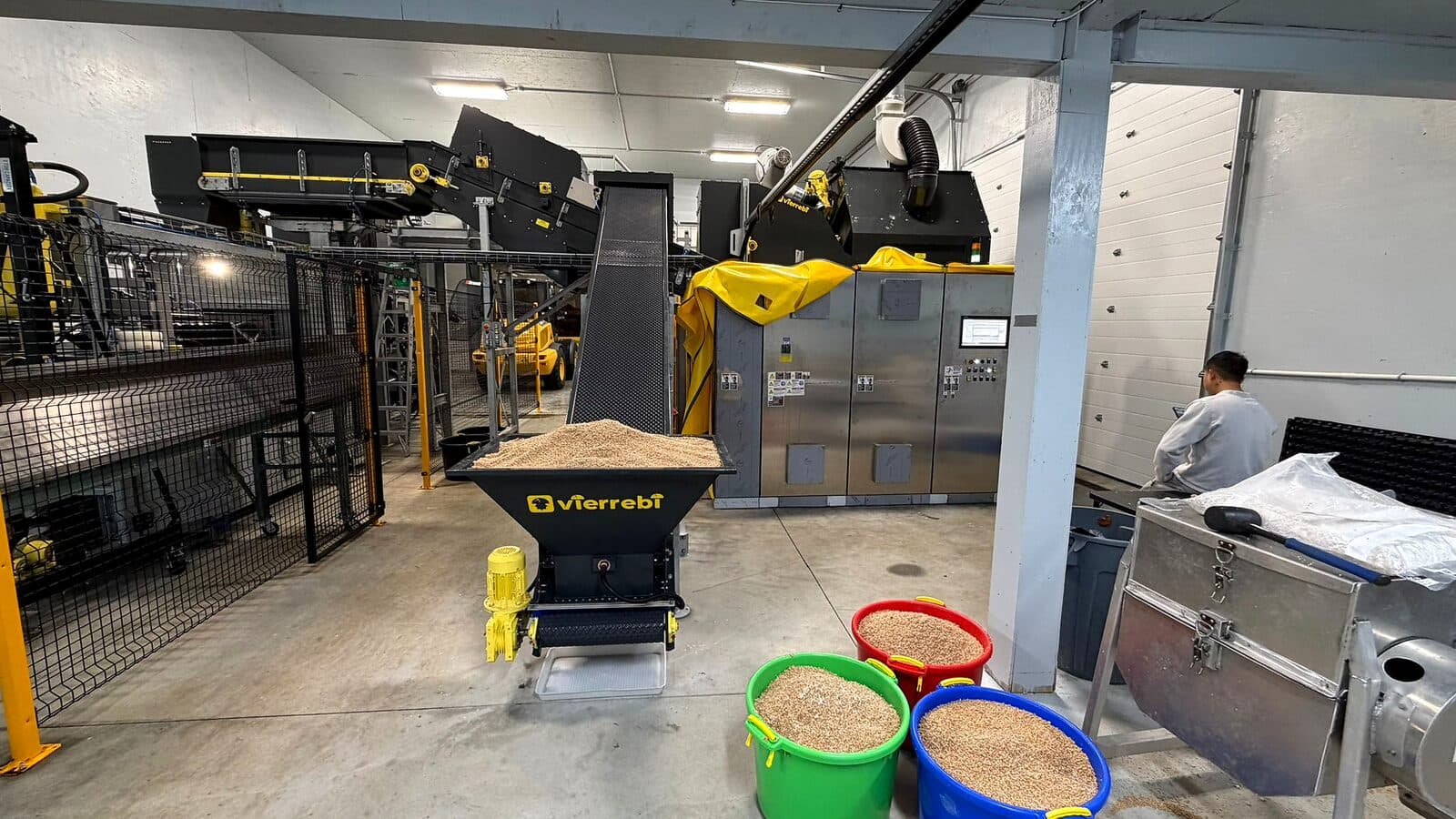 Proprietary substrate production and inoculation under sanitary conditions.